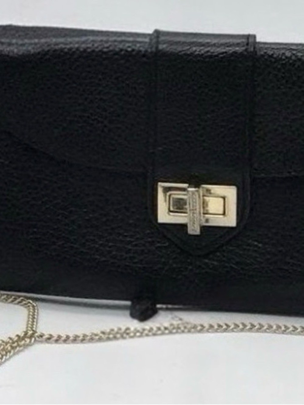 Henri Bendel Rivington Black Pebbled Leather Convertible Tote 2-in-1 Bag - Picture 12 of 13